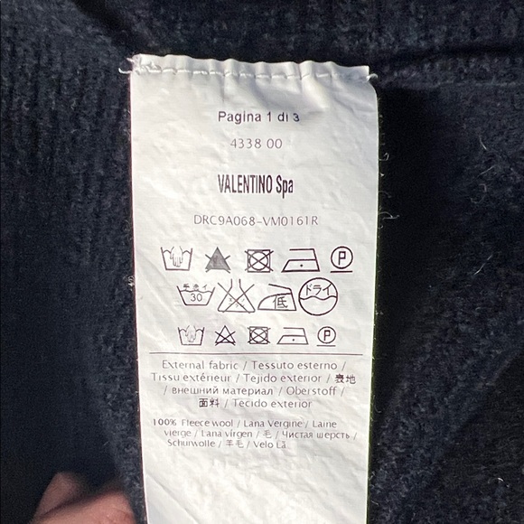 Valentino Red Short Black Fit and Flare Knit Mini Dress crew neck - Picture 8 of 9